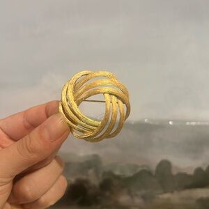 Vintage gold brooch
